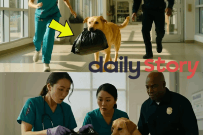 A Stray Dog Carried a Black Garbage Bag Into the Hospital — When They Opened It, They Froze