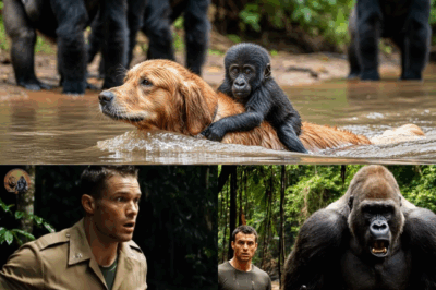 Dog Saves Baby Gorilla from Drowning – The Silverback’s Reaction Was Beyond Belief