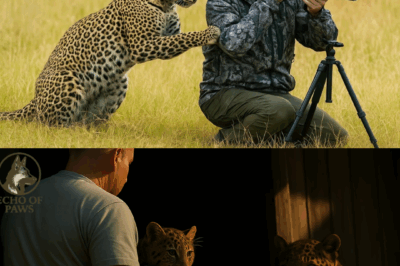 A Leopard Brought Her Dying Cub to This Man, Then the Unbelievable Happened