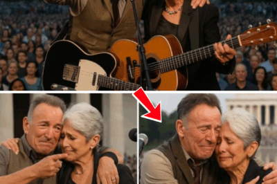 “IF THIS IS MY LAST SONG, LET IT HEAL SOMEBODY…” At 84, Joan Baez joined Bruce Springsteen for a once-in-a-lifetime duet beneath the Lincoln Memorial