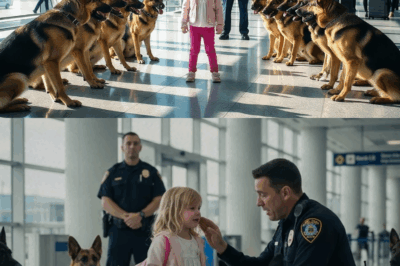 Little Girl Encircled by Police Dogs at Airport—The Unexpected Outcome Amazes Onlookers