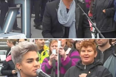 Adam Lambert Turns Busy City Street Into Electrifying Live Performance With Unexpected Crowd Connection