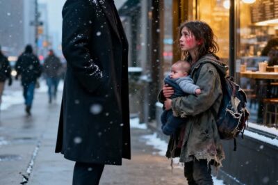 A homeless girl begged a millionaire: “Please, I’ll repay you when I grow up — just one box of milk for my hungry baby brother.” What the man said next left everyone speechless…