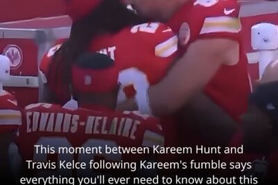 Travis Kelce Comforts Kareem Hunt After Costly Fumble, Helping Chiefs Secure Victory