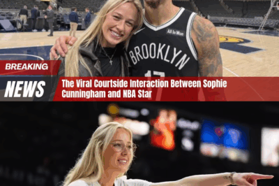 THE VIRAL COURTSIDE INTERACTION BETWEEN SOPHIE CUNNINGHAM AND NBA STAR