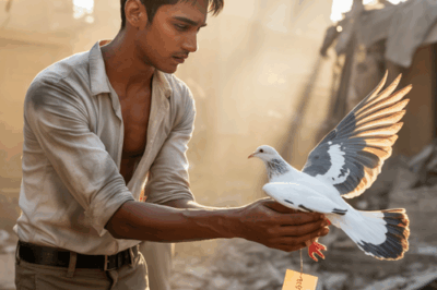 Herald of the Wings of Peace: The Flight of the Dove Carrying Hope from War to Reunion