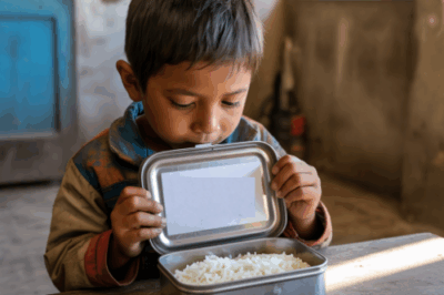 A Poor Boy Eats Cold Rice Every Day. In the Lunchbox, There’s Always a Note Saying: “Hang in There, Mom Loves You.”