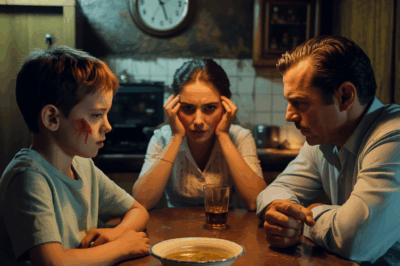 A boy writes in his diary about a “quiet dinner,” but the reader slowly realizes he’s living in a hell of abuse.