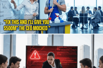 “Fix This And I’ll Give You $500M” the CEO Mocked — But the Single Dad Janitor Solved It Instantly