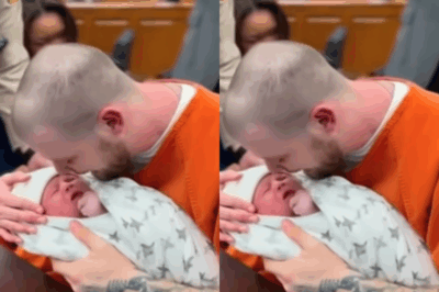 Part 1_💔 First Embrace in Chains: Inmate Meets Newborn Daughter for the First Time in Courtroom Reunion! 🥹