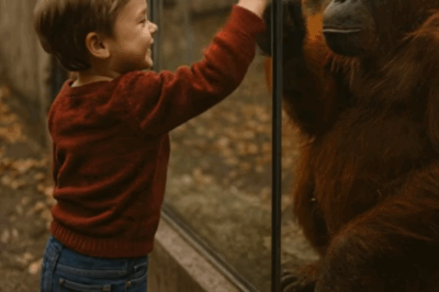 Part1_Heartwarming Zoo Moment Turns Terrifying: Why the Orangutan Copied the Little Boy’s Handprint