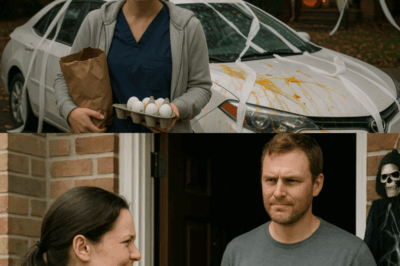 “That’s Not My Problem”: The Neighbor Who Egged My Car Got a Calculated Halloween Surprise That Shattered His Pride
