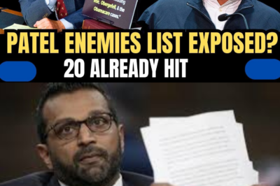 Whitehouse Exposes Patel’s ‘Enemies List’ Pattern