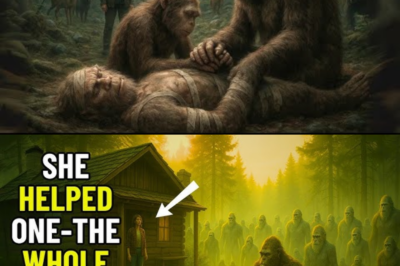 She Saved a Wounded Bigfoot — The Next Morning, 50 Towering Beasts Surrounded Her Cabin