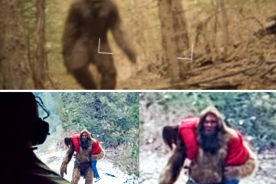 Helicopter Pilot Films GIANT SASQUATCH Carrying a Human Body