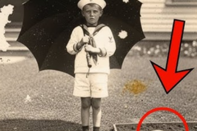 This 1910 Photo of a Boy Holding an Umbrella Looked Sweet—Until the Zoom Revealed Something Shocking