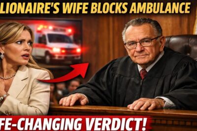 Arrogant Billionaire’s Wife Blocks Ambulance — Judge Delivers a Life-Changing Verdict!