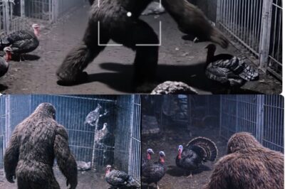 This Bigfoot Stealing Turkeys? Captured on a Trail Camera
